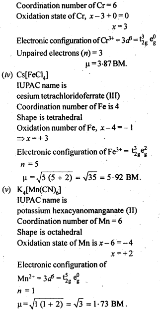 NCERT Solutions For Class 12 Chemistry Chapter 9 Coordination Compounds-18