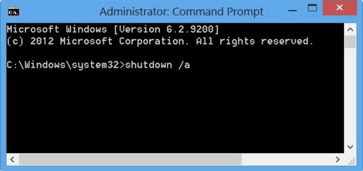 How To Abort The Mistaken Shutdown Operation In Windows