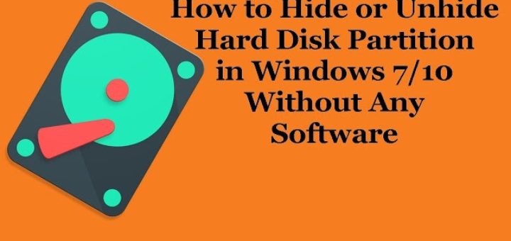 How to Hide or Unhide Hard Disk Partition in Windows