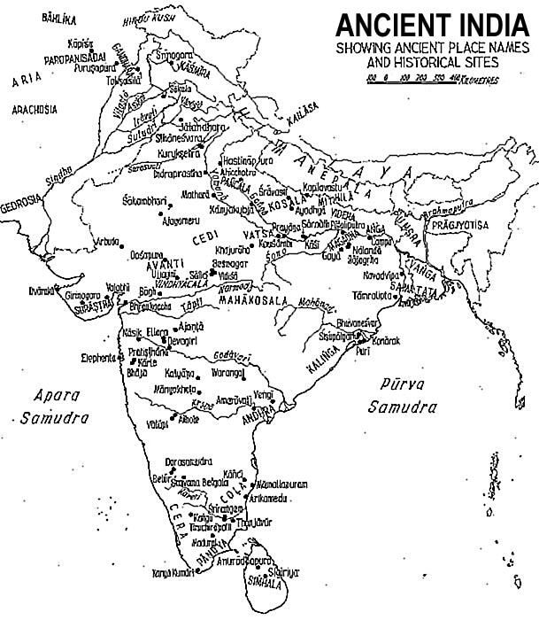 ancient india map - mytechmint