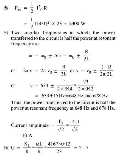 NCERT Solutions for Class 12 physics Chapter 7.27