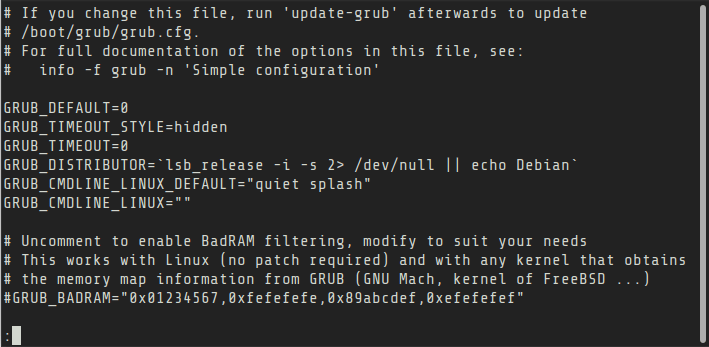 Default Grub Config File - mytechmint