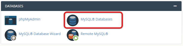 Go to MySQL databases