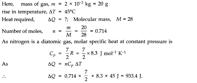 NCERT Solutions for Class 11 Physics Chapter 12 Thermodynamics Q2