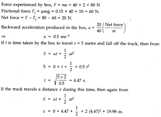 NCERT Solutions for Class 11 Physics Chapter 5 Laws of Motion Q36.1