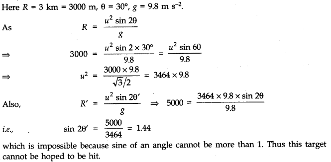 NCERT Solutions for Class 11 Physics Chapter 4 Motion in a Plane Q29