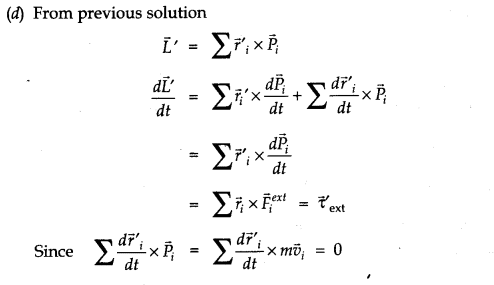 NCERT Solutions for Class 11 Physics Chapter 7 System of Particles and Rotational Motion Q33.4