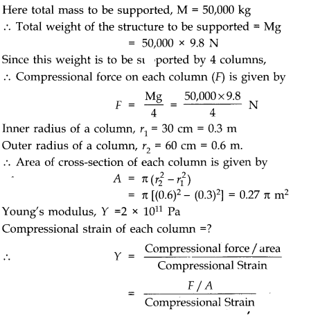 NCERT Solutions for Class 11 Physics Chapter 9 Mechanical Properties of Solids Q7