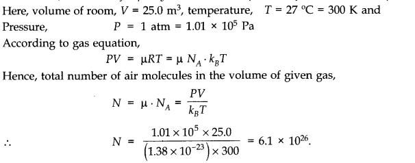 NCERT Solutions for Class 11 Physics Chapter 13 Kinetic Theory Q6