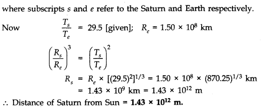 NCERT Solutions for Class 11 Physics Chapter 8 Gravitation Q14.1