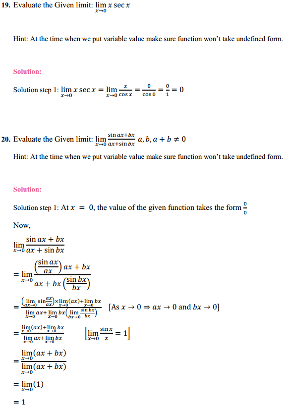 NCERT Solutions for Class 11 Maths Chapter 13 Limits and Derivatives Ex 13.1 14