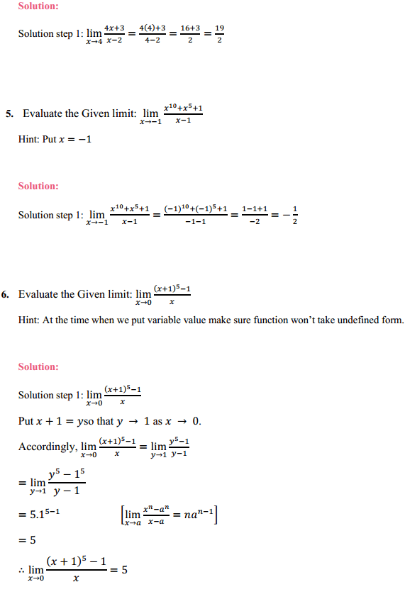 NCERT Solutions for Class 11 Maths Chapter 13 Limits and Derivatives Ex 13.1 2