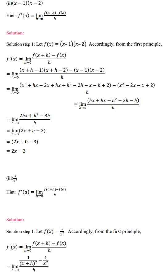 NCERT Solutions for Class 11 Maths Chapter 13 Limits and Derivatives Ex 13.2 4