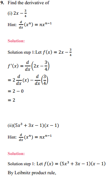NCERT Solutions for Class 11 Maths Chapter 13 Limits and Derivatives Ex 13.2 12