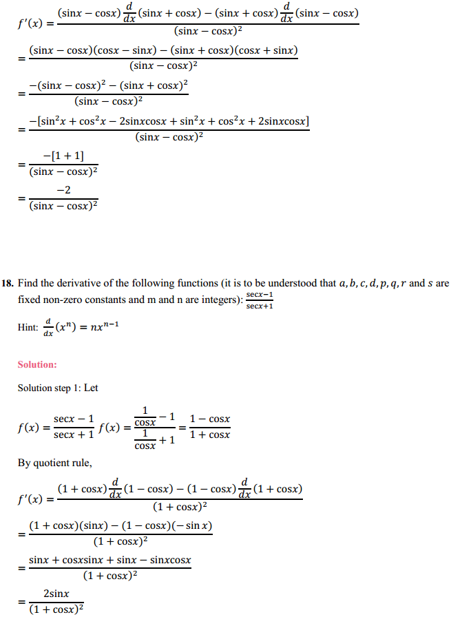 NCERT Solutions for Class 11 Maths Chapter 13 Limits and Derivatives Miscellaneous Exercise 24